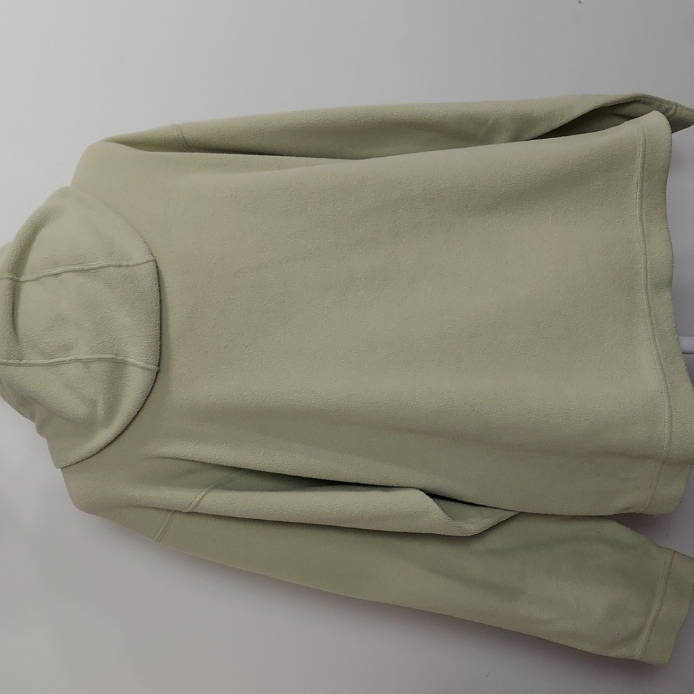 Patagonia Synchilla fleece hoodie in pale green. Sz M - Picture 3 of 6